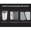 JOYMOOP Mop and Bucket with Wringer Set, Hands Free Flat