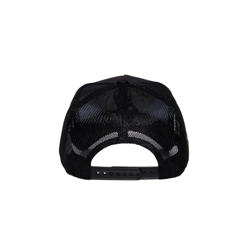 King Kerosin Men's Trucker Cap Curved Fixed Peak Embroidery Rock