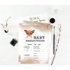 Inkdotpot 50 Prediction Cards For Baby Shower Game Fox Jungle