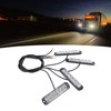 4pcs Side Marker Light Aluminum 12V to 24V 18 Lighting