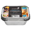 Homeshopa Aluminum Foil Trays Containers with Lids, 108 Pack Medium