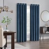 Eclipse Aurelia Velvet Room Darkening Grommet Noise Reduction Window Curtains