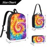 Tie Dye Kid Backpack Set with Lunch Bag & Pencil