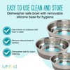 Messy Mutts Stainless Steel Heavy Gauge Bowl with Non-Slip Removable