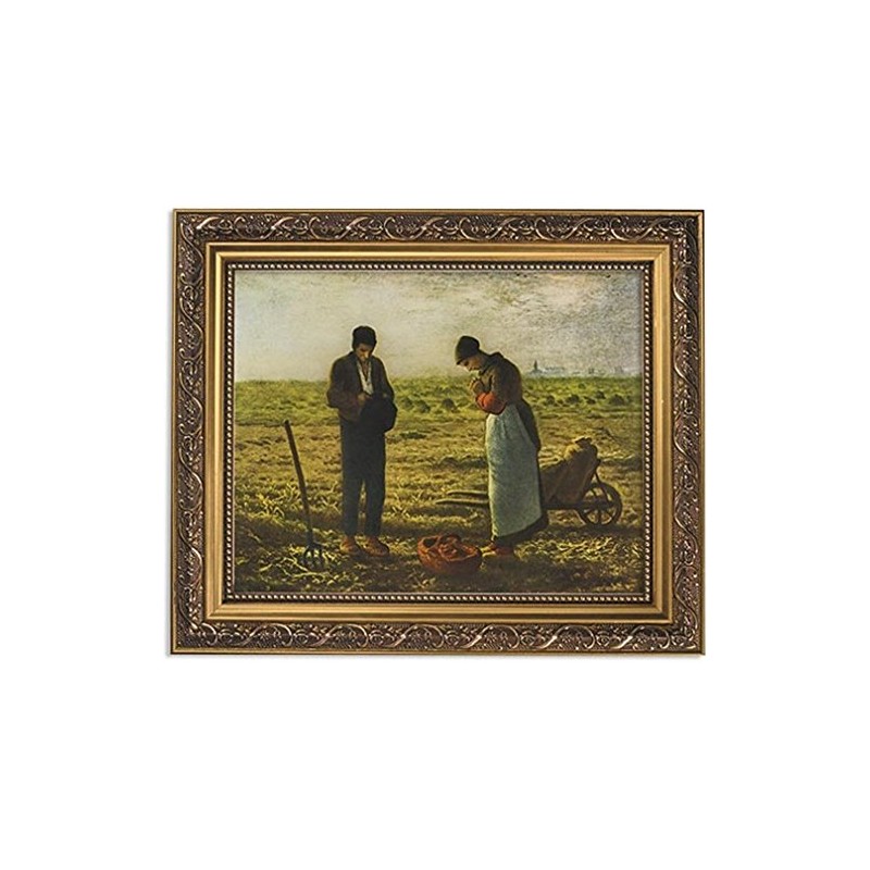Gerffert Collection The Angelus Religious Framed Portrait Print, 13 Inch