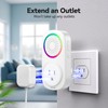 TECKNET Self-Powered Wireless Doorbell Kit - Plug-Through Door Bell with