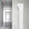 KOTARBAU® Flat Duct Deflection Piece 90° for Ventilation Duct Round-Square