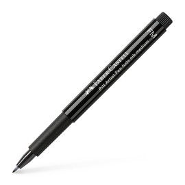 Faber-Castell 167894 Pitt Artist Pen Fude Medium FM Line Width 1.5 mm Colour 199 Black Pack of 1