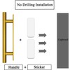 kwa heri Self-Stick Push Pull Helper Hidden Cabinet Handle ABS
