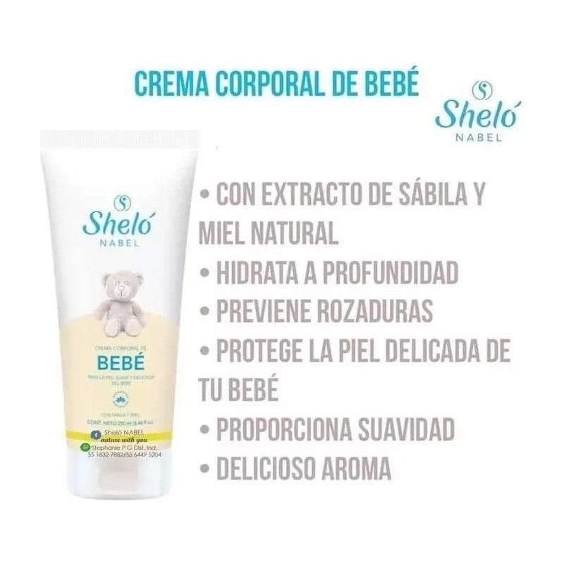 Kit Cuidado Del Bebé/ Shampoo, Aceite, Body, Talco & Crema