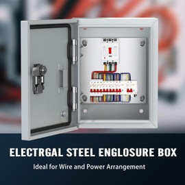 2024 New Metal Electrical Junction Box, Indoor Electrical Enclosure Box (11.8 * 15.7 * 7.9inch)