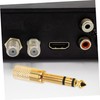 Operitacx 2pcs Male to Female Audio Adapter Converter Metal Connector