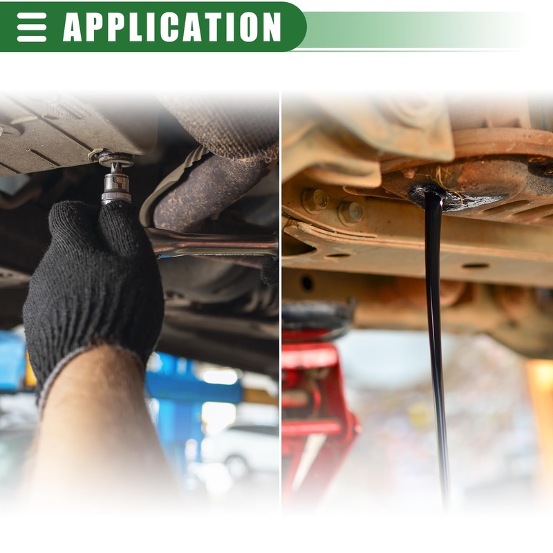 QUARKZMAN Oil Drain Plug Set Oversize Piggyback Oil Pan Self-Tapping