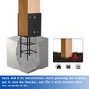 TPSHKE 6"x 6" U-Shape Concrete Post Anchor, Heavy Duty 5mm