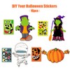 Make Your Own Jack-O-Lantern,Mummy,Witch,Monster Hunt Craft Stickers Kids Halloween Decorations 16pcs