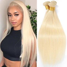 613 Straight Bundles Human Hair 300g/Pack Blonde Myanmar Human Hair 3 Bundles 18 20 22 Inch 12A Unprocessed Double Weft Quick Wave Extensions for Women