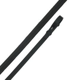 SIE EQUESTRIAN Leather Horse Rubber Reins Black Brown Mini Pony Cob Full (Brown, Mini)