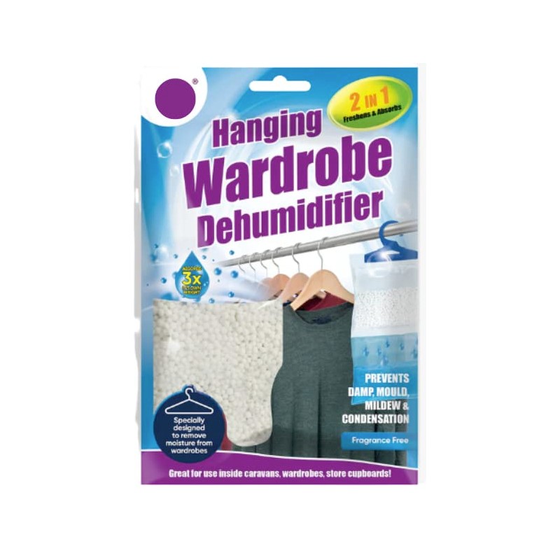 x14 Disposable Wardrobe Dehumidifier Hanging Bags - Specially Designed to