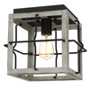 Tawson Amos Modern Farmhouse 1-Light Flush Mount Light with Hand