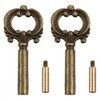 Lovelysp Lamp Socket Metal Key Switch Knobs with 1/2" Extensions