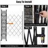 Single Folding Security Gate, 85" H x 85" W Folding