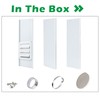 Forestchill Dryer Vent Window Kit for 4" Diameter Dryer Vent