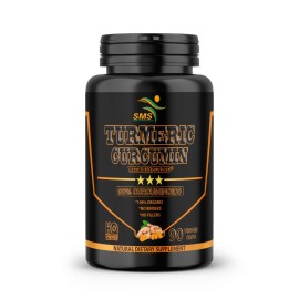 SMS TURMERIC 95% CURCUMIN 10,000mg EXTRACT TUMERIC BLACK PEPPER ANTIOXIDANT 360 CAPS