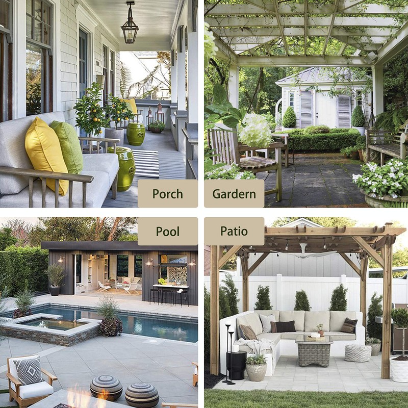 LORDTEX Linen Look Indoor/Outdoor Curtains, 52" W x 84" L,