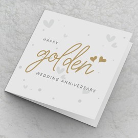 Golden Anniversary Card | 50 year Happy Wedding Cute 50th Cards