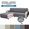 MIFXIN Sectional Couch Covers Reversible Waterproof L-Shaped Sofa Cover Chaise