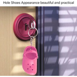 20 llaveros para zapatos, 5 colores, mini llaveros para zapatos de playa, para niños y niñas, lindos dijes de silicona flexible para manualidades, bolsa de , decoración del