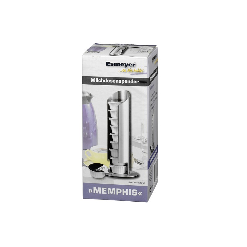 Esmeyer 400-1657 Milchdosenspender MEMPHIS, aus gebürstetem Edelstahl18/10, Höhe: 175 mm,
