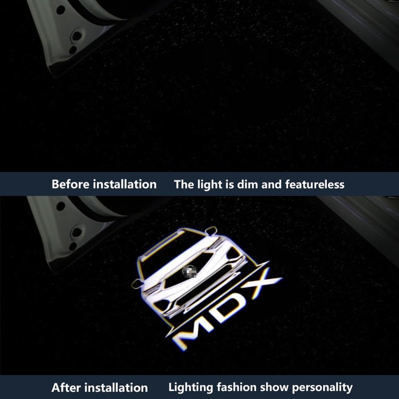 uunonaha 2pcs Car LED Door Logo Projector Ghost Shadow Light