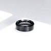 King Will BASIC 8mm Stainless Steel Ring Black Plated Matte