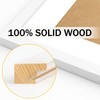 Picture Frames 6x6 White Nature Solid Wood 2 Pack for