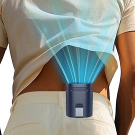 Portable Waist Fan-Personal Battery Operated Clip on Fan for Shirt Belt Buckle Hip Under Clothes,Cordless Chargeable Waist Fans that Blow Cold Air,Cooling Wearable USB Neck Cooler Women Men Kids