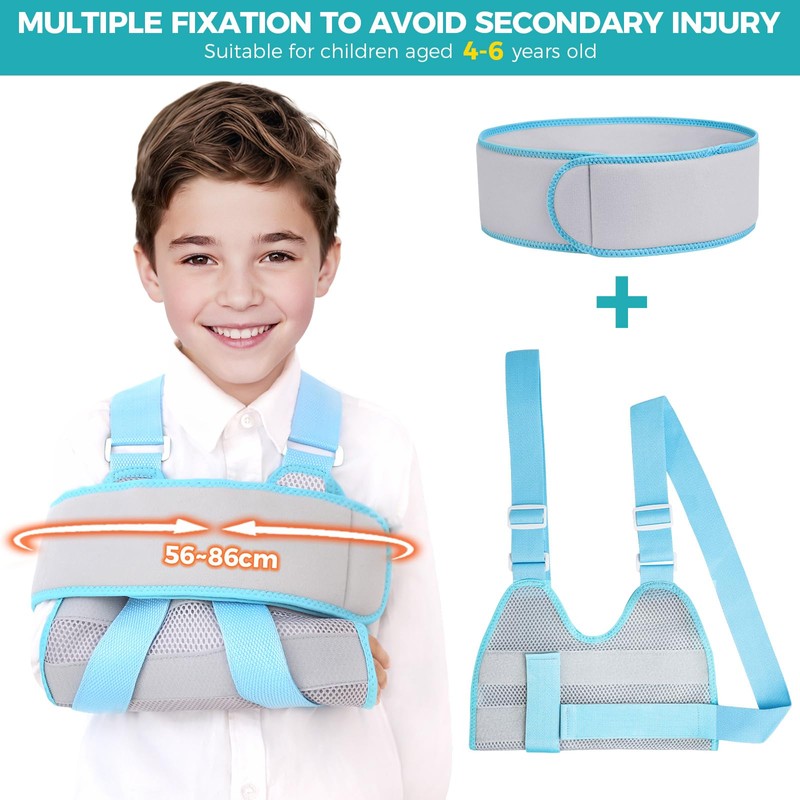ENLUNTRA Kids Upper Extremity Sling, Breathable & Comfort Arm Sling