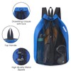WANDF Swim Bag Mesh Drawstring Backpack Beach Backpack for Swimming,