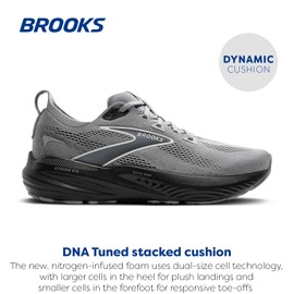 Brooks Men’s Glycerin GTS 22 Supportive Running Shoe - Primer Gray/Ebony/Bluewash - 15 X-Wide