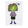 Azeeda 'Zombie-Mädchen' Temporäres Tattoo - Hautfreundlicher & Ungiftiger Abziehbild ·