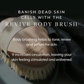 Aromatherapy Associates Revive Body Brush, Natural Dry Brush for Exfoliating Skin, Boost Circulation & Lymphatic Drainage, Anti-Cellulite Body Scrub Brush, 1 Count