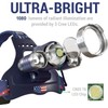 DanForce Headlamp. USB Rechargeable LED Head Lamp. Ultra Bright LUMINUS