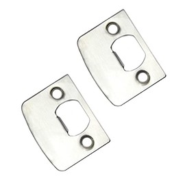 4 Piece Stainless Steel Strike Plate, Security Latch Strike Plate, Door Lock Buckle Plate, Door Security Strike Plates Mortice Lock Plates for Qrity door lock ASIN # B0899RSBSC, B0B24Q159W, B0B24SK2ZR