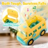 PLAY Yellow School Bus Toy for Toddlers with Figures and