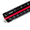 Rulex 30cm Black (c) Metal Triangular Scale Ruler 1:1 1:10