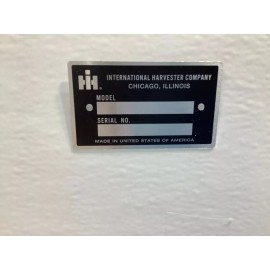 International Harvester Vintage Lawn Boy International Harvester IH Model 3324 Lawn Mower Metal ID Tag