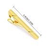Pack of 2 Men's Tie Clip Gold Silver with Gift