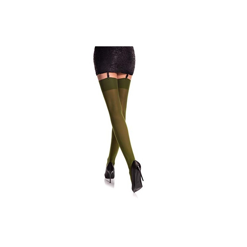 Romartex Stockings 40 Denier Opaque Plain, L, green