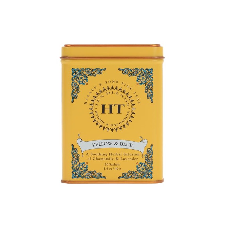 Harney & Sons Master Yellow & Blue Tea Tin -