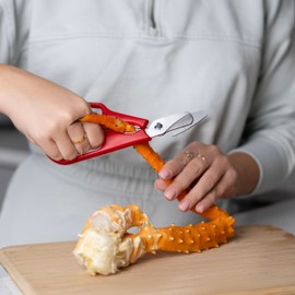 Nantucket Seafood Shears, Stainless Steel Crab and Lobster Scissors With Meat Scoop and Cracker Handle
